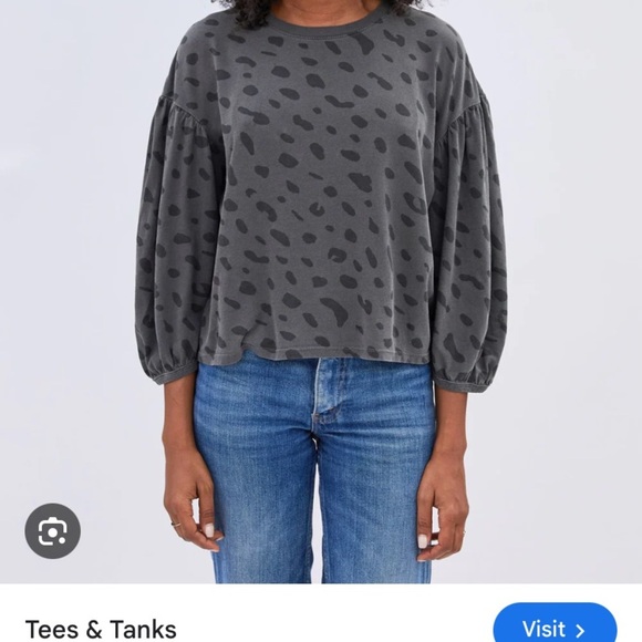 Anthropologie CLARE V cheetah top size xs new with tags - Picture 3 of 4